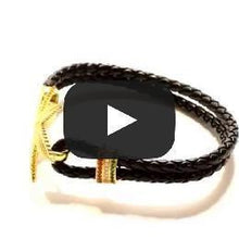 Load image into Gallery viewer, Sterling Silver Weed Bracelet (Gold) - Designed by Snoop Dogg x King Ice
