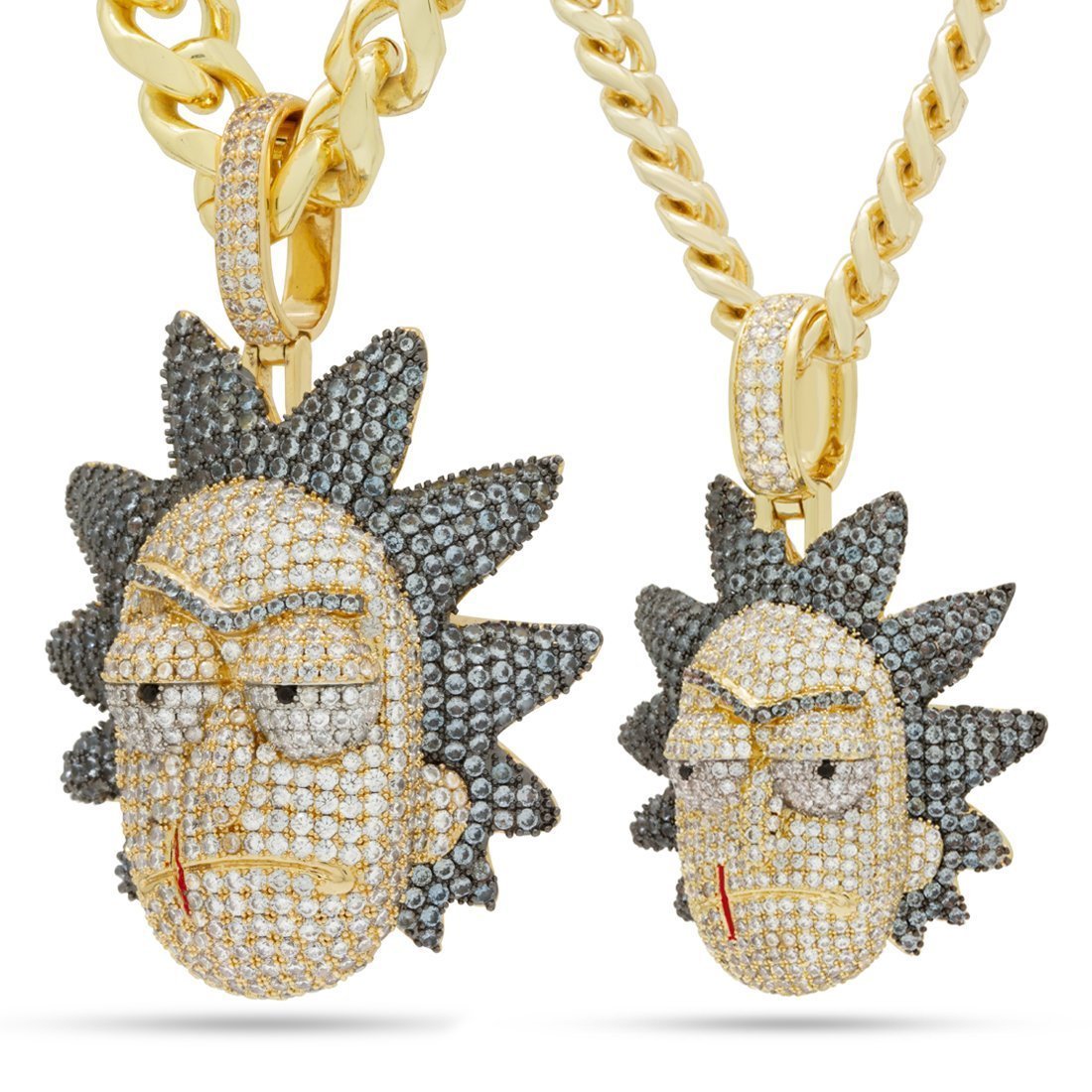 送税込【RICK AND MORTY x KING ICE】LE PLUMBUS NECKLACE☆国発 送税込【RICK AND MORTY x KING ICE】LE PLUMBUS NECKLACE☆国発