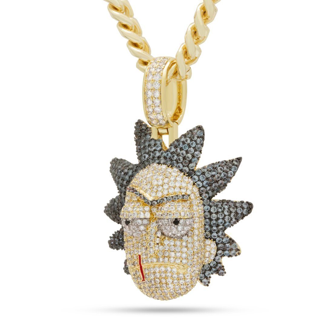 送税込【RICK AND MORTY x KING ICE】LE PLUMBUS NECKLACE☆国発 Plumbus Necklace | Rick and Morty Jewelry | King Ice